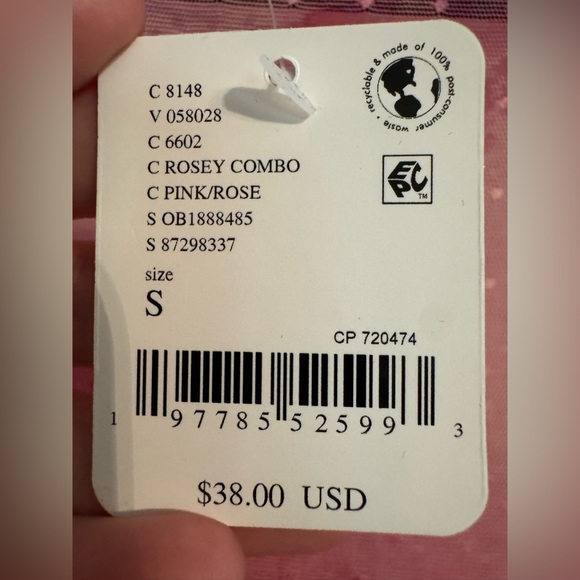 Free People Mesh Pink Floral Printed On The Dot Baby Tee - Picture 12 of 12